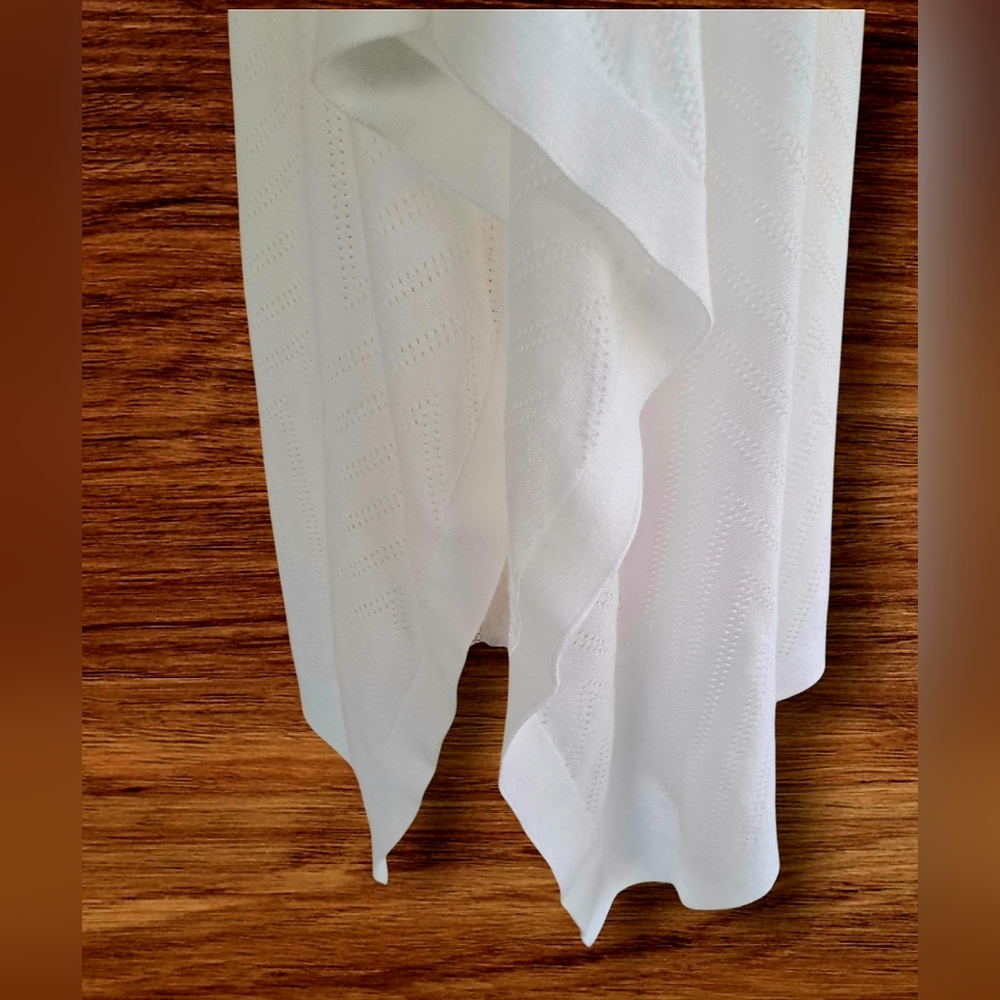 Talbots White Off-Shoulder Knit Sweater - Picture 5 of 7